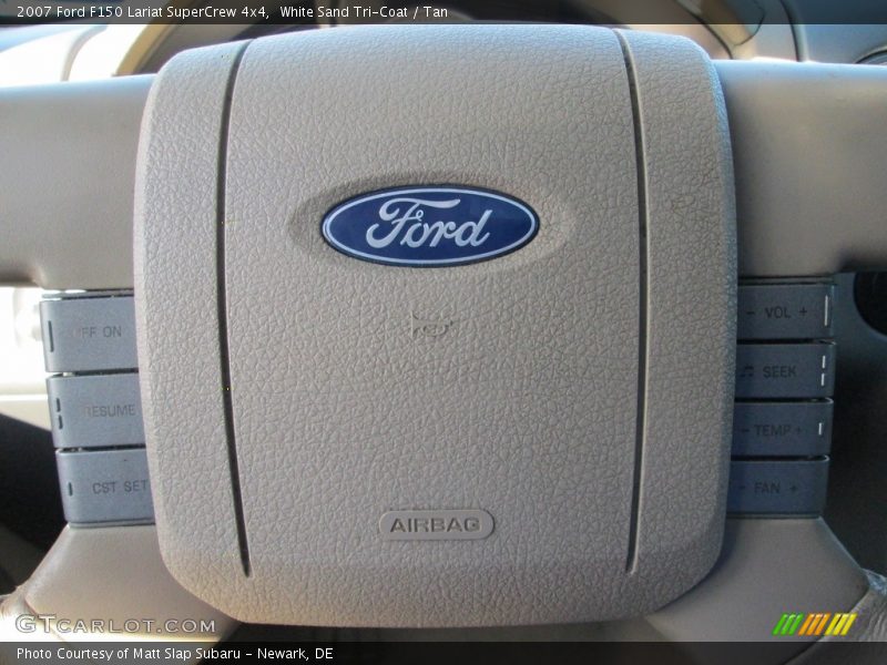 White Sand Tri-Coat / Tan 2007 Ford F150 Lariat SuperCrew 4x4