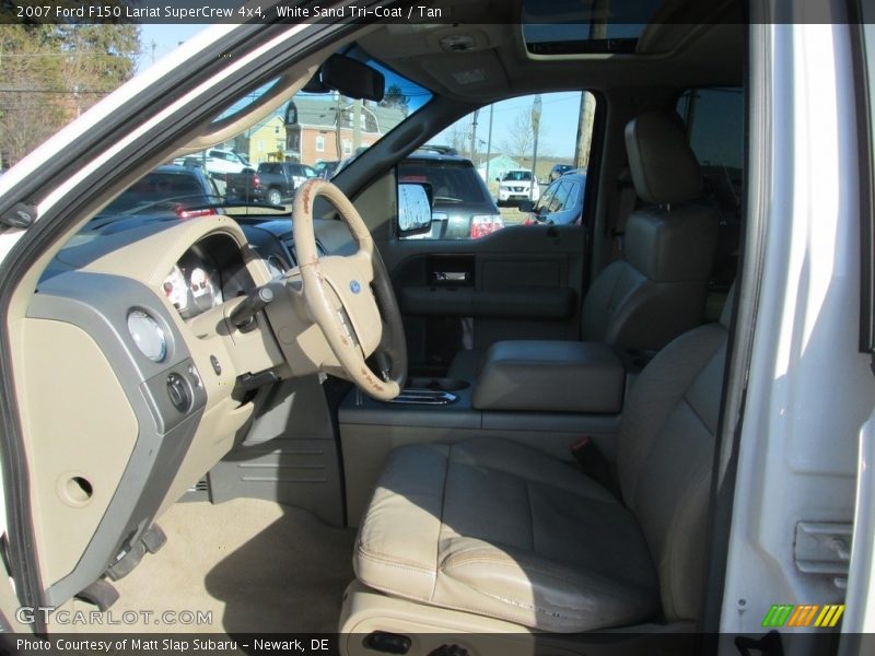 White Sand Tri-Coat / Tan 2007 Ford F150 Lariat SuperCrew 4x4