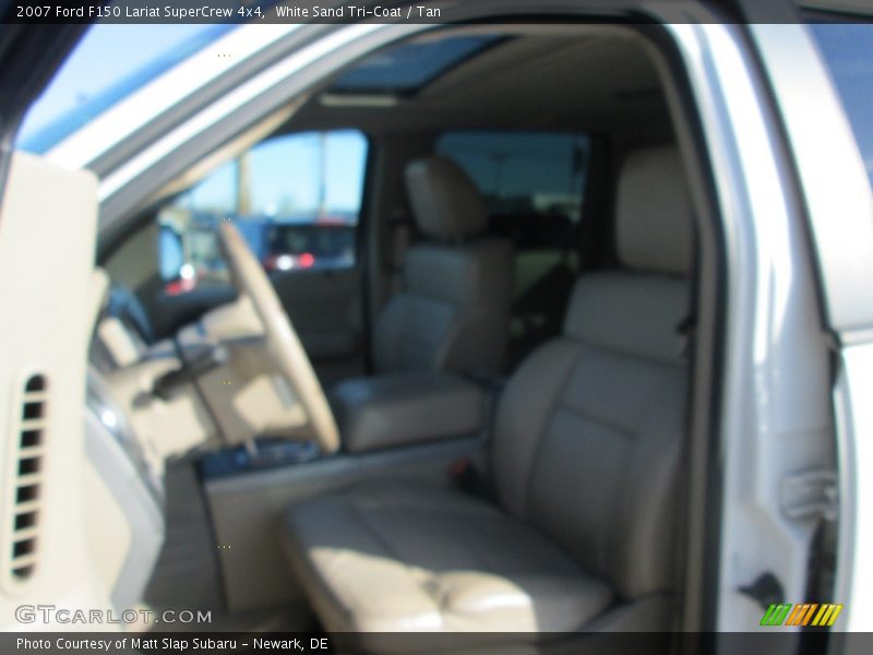 White Sand Tri-Coat / Tan 2007 Ford F150 Lariat SuperCrew 4x4
