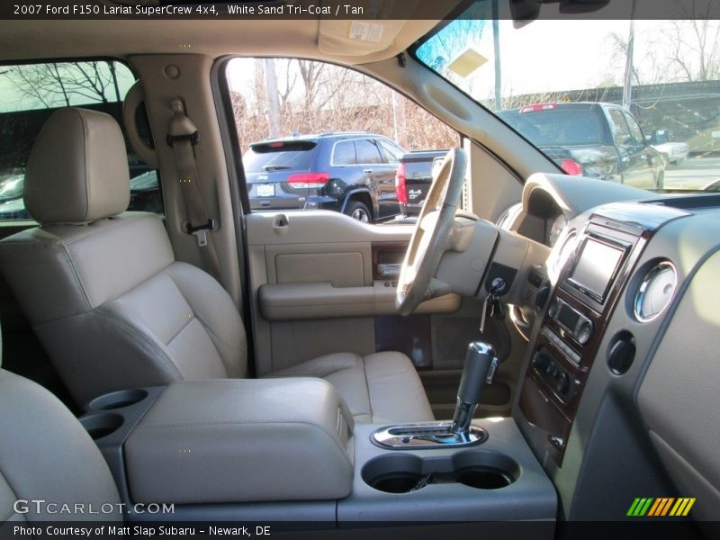White Sand Tri-Coat / Tan 2007 Ford F150 Lariat SuperCrew 4x4