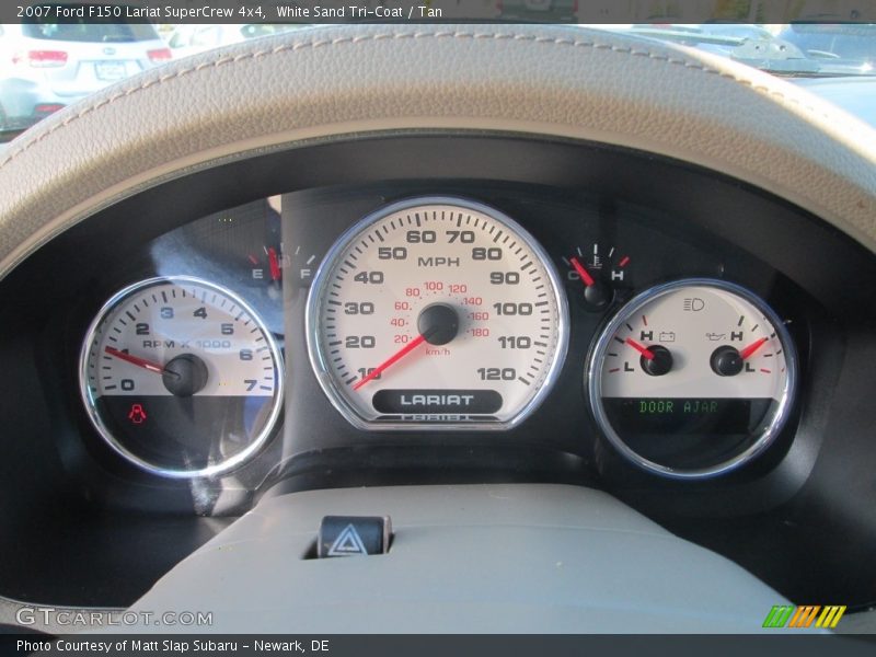 White Sand Tri-Coat / Tan 2007 Ford F150 Lariat SuperCrew 4x4
