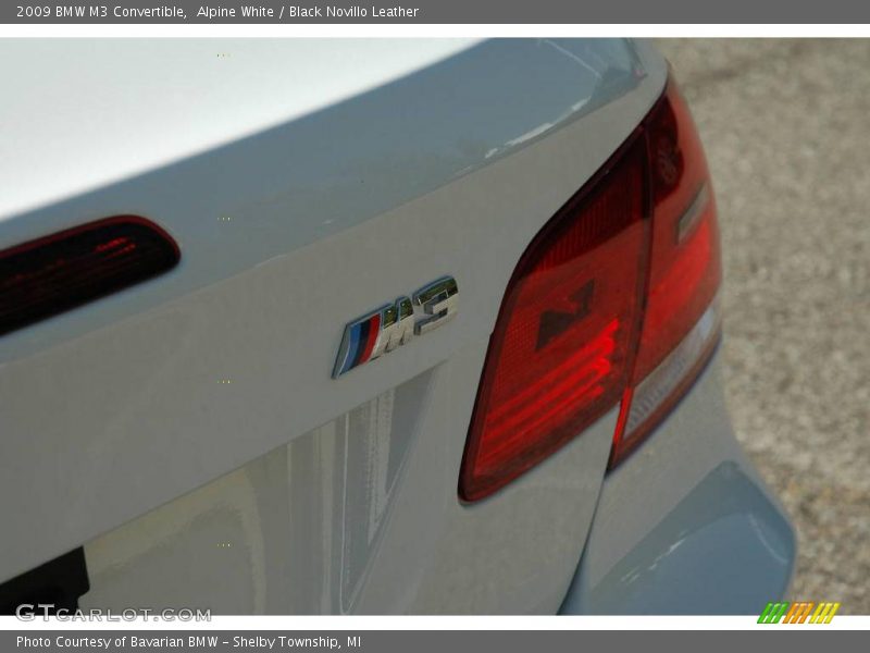 Alpine White / Black Novillo Leather 2009 BMW M3 Convertible