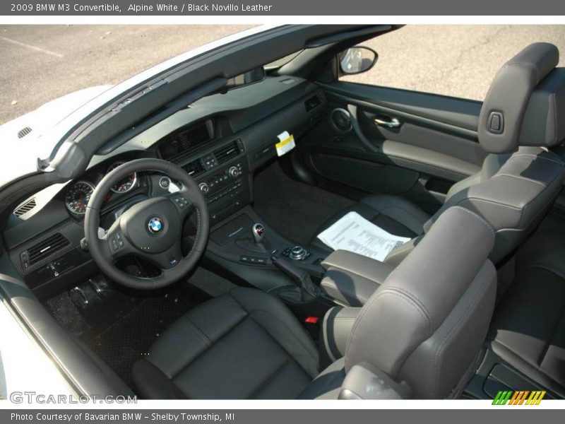 Alpine White / Black Novillo Leather 2009 BMW M3 Convertible