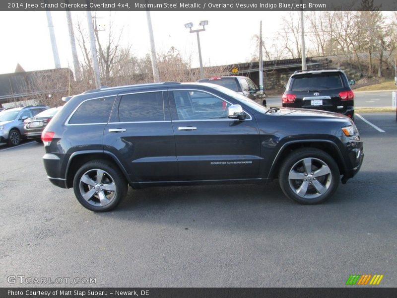 Maximum Steel Metallic / Overland Vesuvio Indigo Blue/Jeep Brown 2014 Jeep Grand Cherokee Overland 4x4