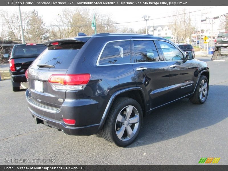 Maximum Steel Metallic / Overland Vesuvio Indigo Blue/Jeep Brown 2014 Jeep Grand Cherokee Overland 4x4