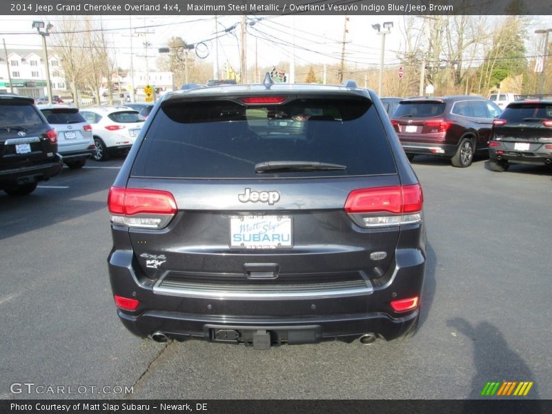 Maximum Steel Metallic / Overland Vesuvio Indigo Blue/Jeep Brown 2014 Jeep Grand Cherokee Overland 4x4
