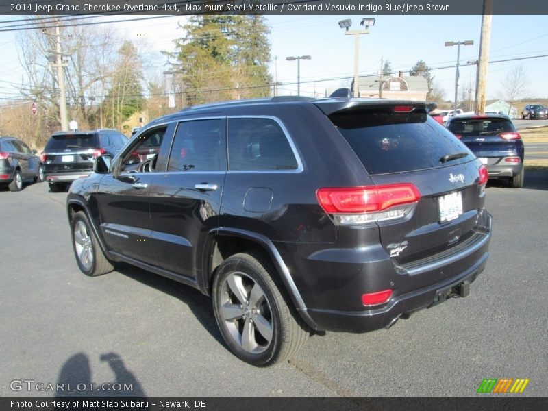 Maximum Steel Metallic / Overland Vesuvio Indigo Blue/Jeep Brown 2014 Jeep Grand Cherokee Overland 4x4