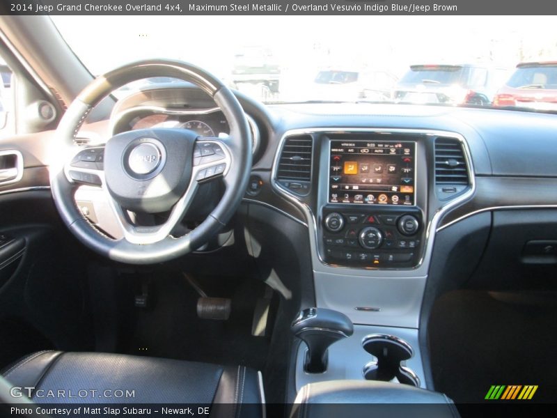 Maximum Steel Metallic / Overland Vesuvio Indigo Blue/Jeep Brown 2014 Jeep Grand Cherokee Overland 4x4