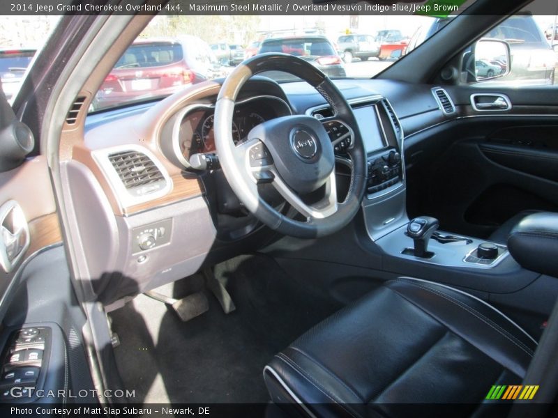 Maximum Steel Metallic / Overland Vesuvio Indigo Blue/Jeep Brown 2014 Jeep Grand Cherokee Overland 4x4