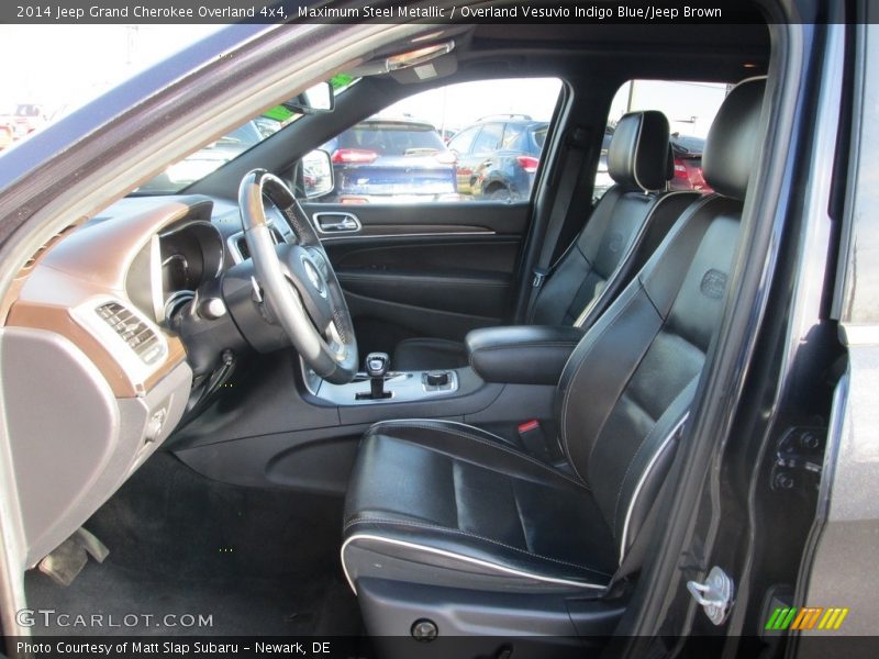 Maximum Steel Metallic / Overland Vesuvio Indigo Blue/Jeep Brown 2014 Jeep Grand Cherokee Overland 4x4