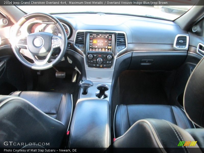Maximum Steel Metallic / Overland Vesuvio Indigo Blue/Jeep Brown 2014 Jeep Grand Cherokee Overland 4x4
