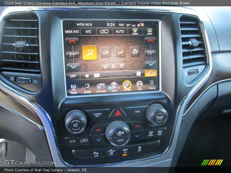 Maximum Steel Metallic / Overland Vesuvio Indigo Blue/Jeep Brown 2014 Jeep Grand Cherokee Overland 4x4