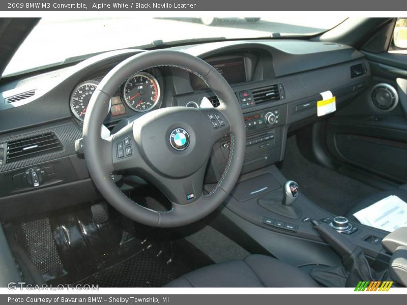 Alpine White / Black Novillo Leather 2009 BMW M3 Convertible