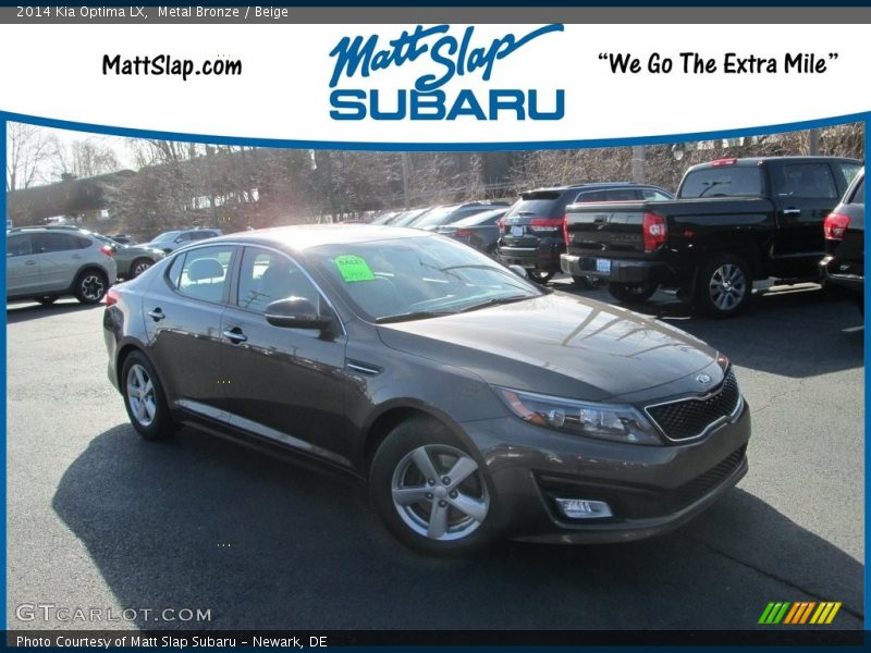 Metal Bronze / Beige 2014 Kia Optima LX