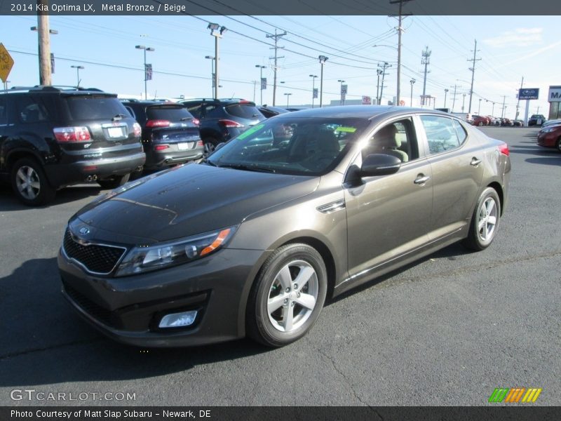 Metal Bronze / Beige 2014 Kia Optima LX