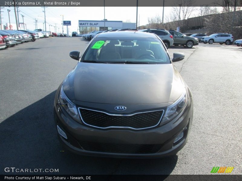 Metal Bronze / Beige 2014 Kia Optima LX