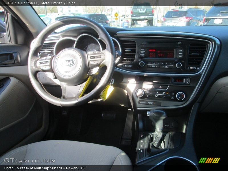 Metal Bronze / Beige 2014 Kia Optima LX