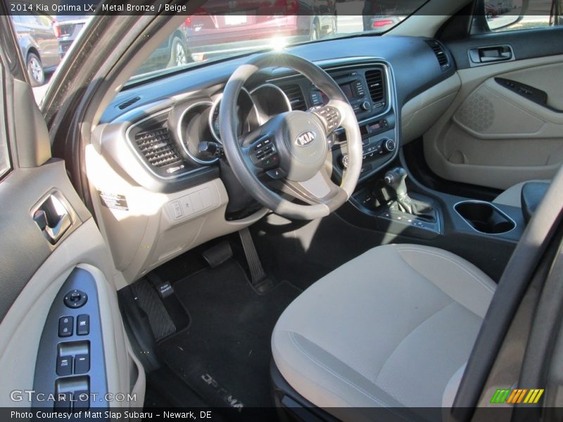 Metal Bronze / Beige 2014 Kia Optima LX