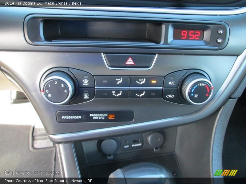 Metal Bronze / Beige 2014 Kia Optima LX