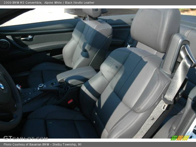 Alpine White / Black Novillo Leather 2009 BMW M3 Convertible