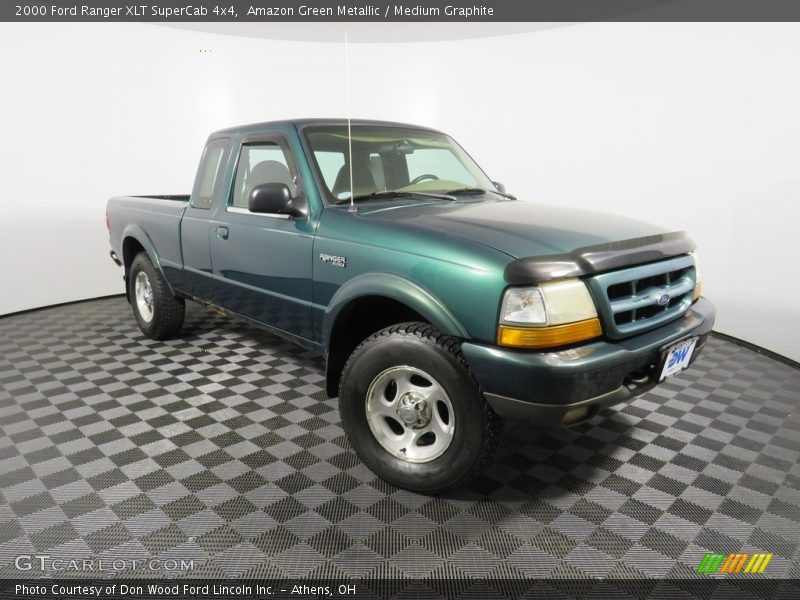 Amazon Green Metallic / Medium Graphite 2000 Ford Ranger XLT SuperCab 4x4