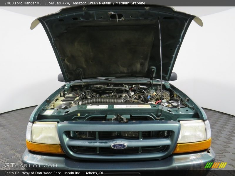 Amazon Green Metallic / Medium Graphite 2000 Ford Ranger XLT SuperCab 4x4