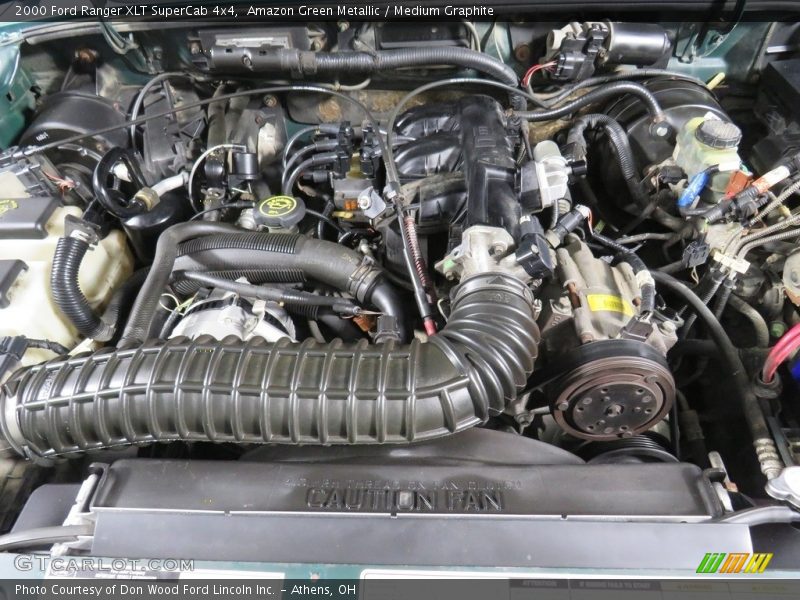 Amazon Green Metallic / Medium Graphite 2000 Ford Ranger XLT SuperCab 4x4