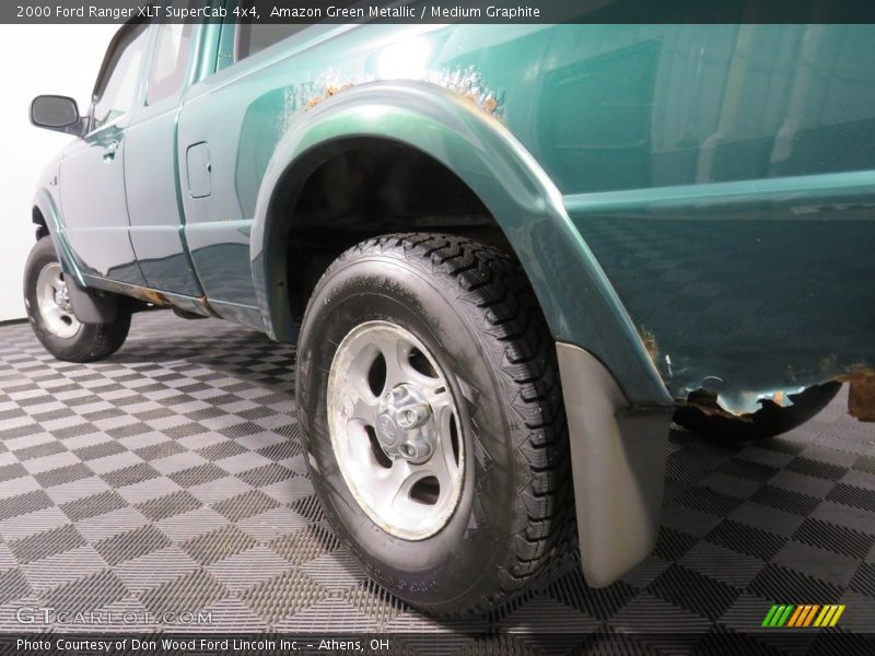 Amazon Green Metallic / Medium Graphite 2000 Ford Ranger XLT SuperCab 4x4
