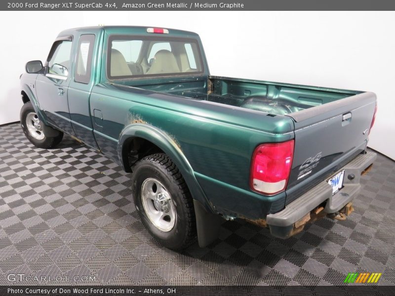 Amazon Green Metallic / Medium Graphite 2000 Ford Ranger XLT SuperCab 4x4