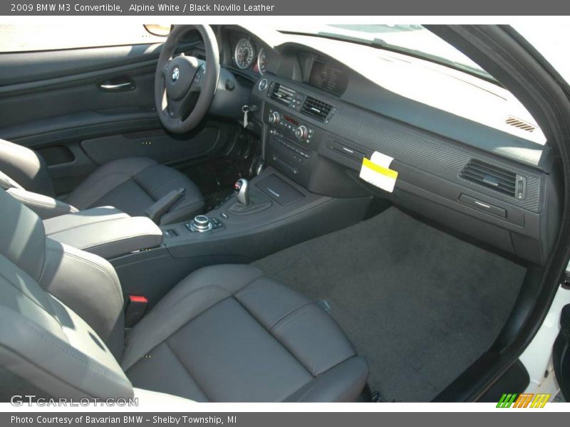 Alpine White / Black Novillo Leather 2009 BMW M3 Convertible