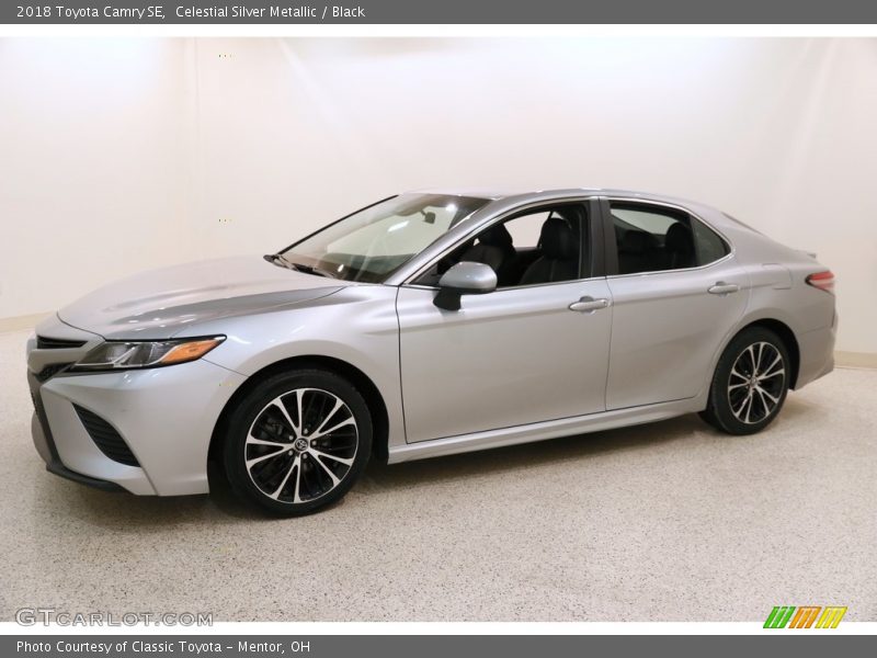 Celestial Silver Metallic / Black 2018 Toyota Camry SE