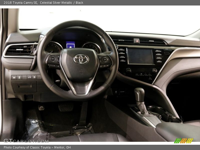 Celestial Silver Metallic / Black 2018 Toyota Camry SE