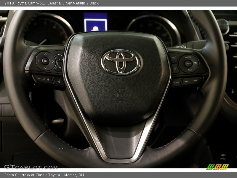 Celestial Silver Metallic / Black 2018 Toyota Camry SE