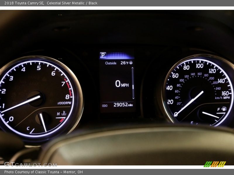 Celestial Silver Metallic / Black 2018 Toyota Camry SE