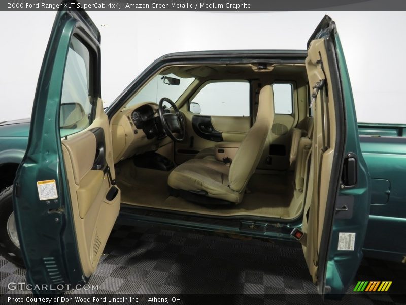 Amazon Green Metallic / Medium Graphite 2000 Ford Ranger XLT SuperCab 4x4