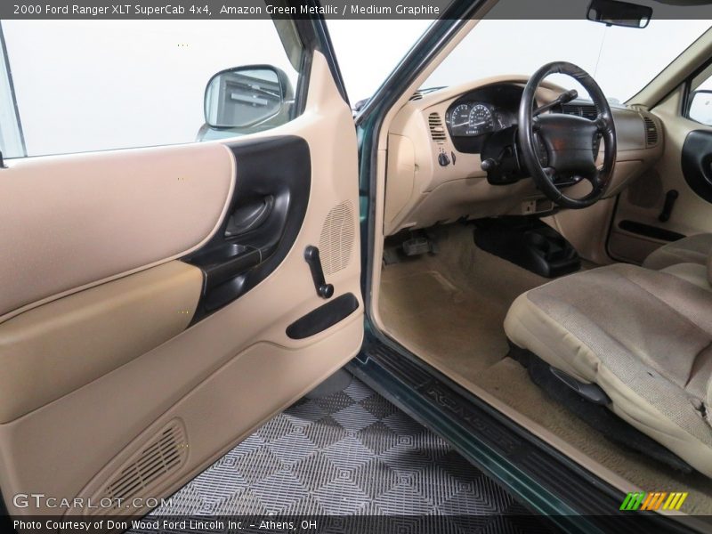 Amazon Green Metallic / Medium Graphite 2000 Ford Ranger XLT SuperCab 4x4