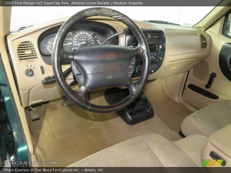 Amazon Green Metallic / Medium Graphite 2000 Ford Ranger XLT SuperCab 4x4