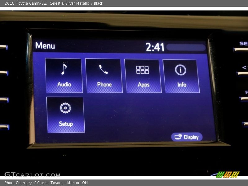 Celestial Silver Metallic / Black 2018 Toyota Camry SE