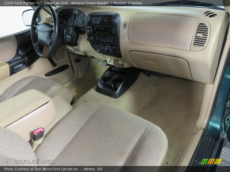 Amazon Green Metallic / Medium Graphite 2000 Ford Ranger XLT SuperCab 4x4