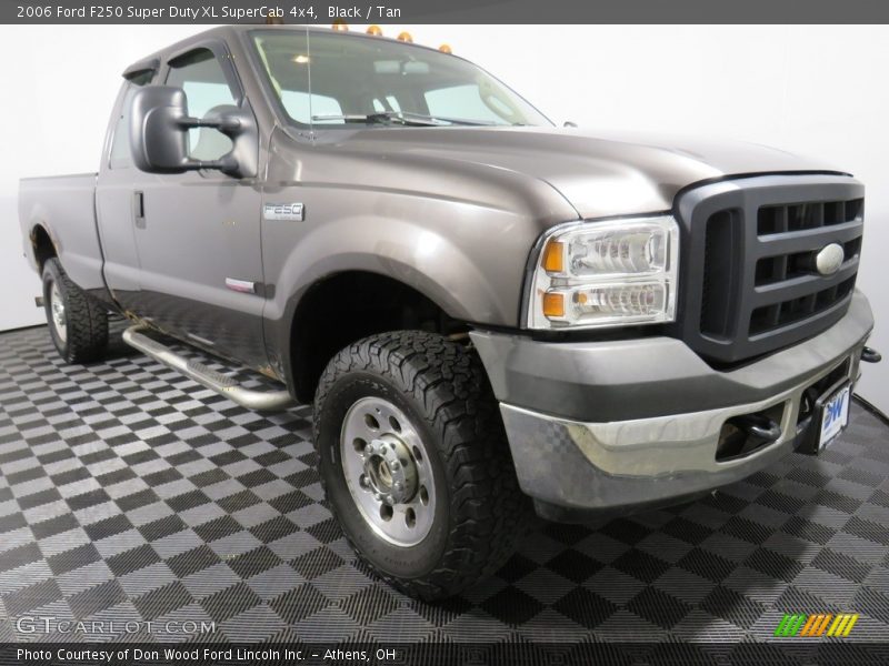 Black / Tan 2006 Ford F250 Super Duty XL SuperCab 4x4