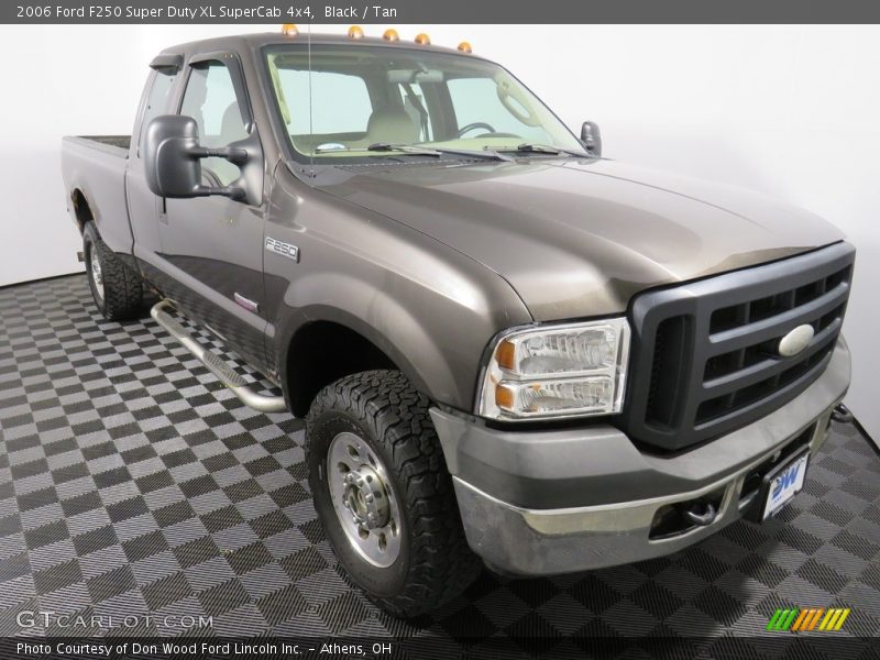 Black / Tan 2006 Ford F250 Super Duty XL SuperCab 4x4