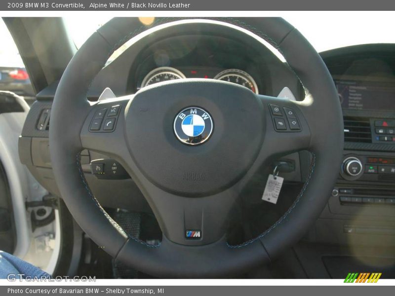 Alpine White / Black Novillo Leather 2009 BMW M3 Convertible