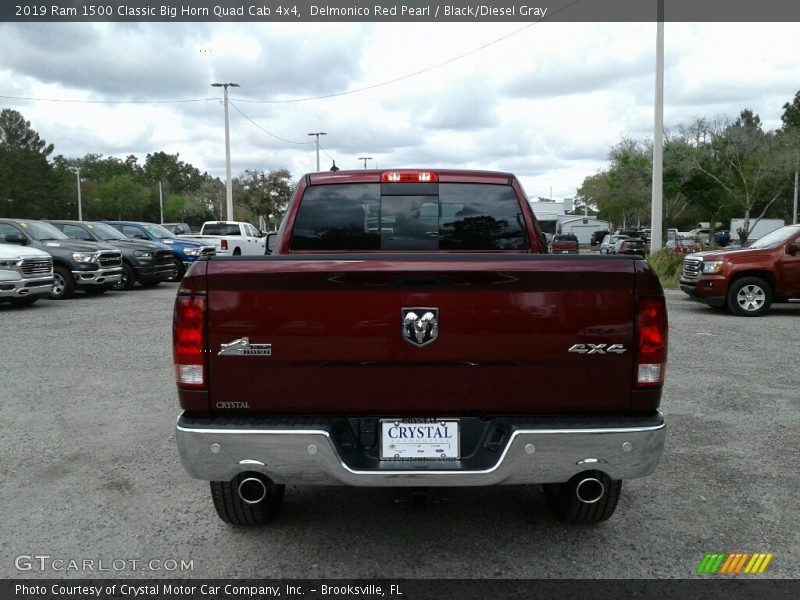 Delmonico Red Pearl / Black/Diesel Gray 2019 Ram 1500 Classic Big Horn Quad Cab 4x4