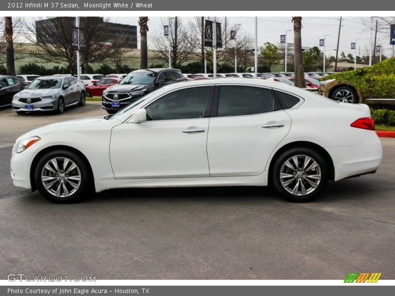 Moonlight White / Wheat 2012 Infiniti M 37 Sedan