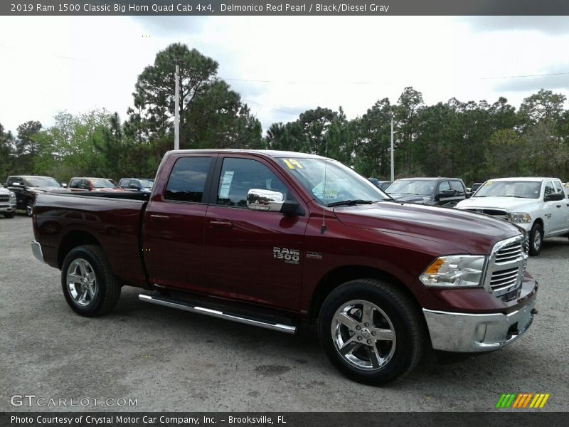 Delmonico Red Pearl / Black/Diesel Gray 2019 Ram 1500 Classic Big Horn Quad Cab 4x4