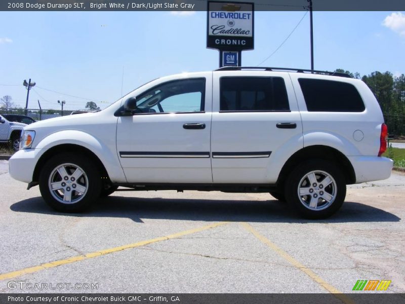 Bright White / Dark/Light Slate Gray 2008 Dodge Durango SLT