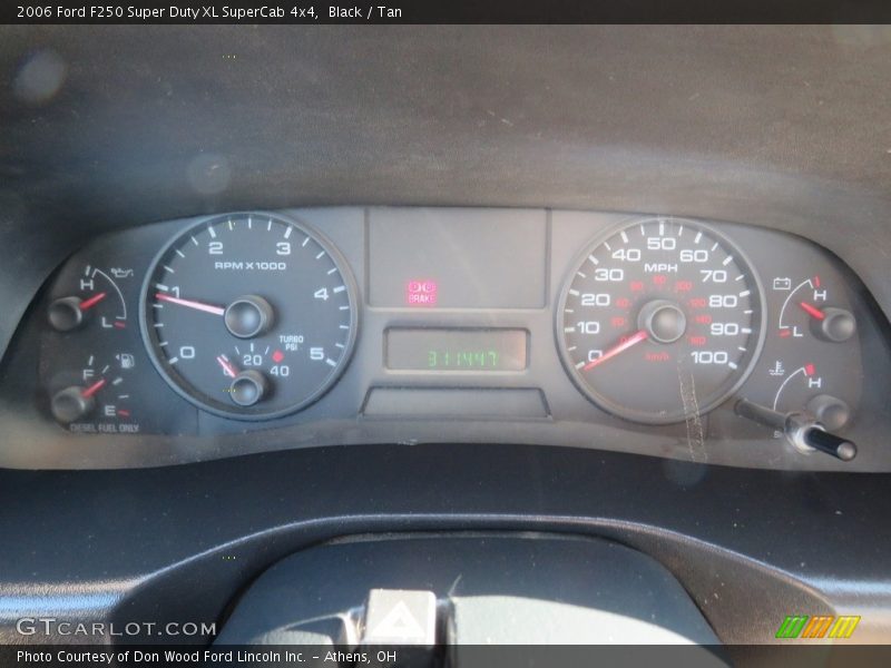 Black / Tan 2006 Ford F250 Super Duty XL SuperCab 4x4