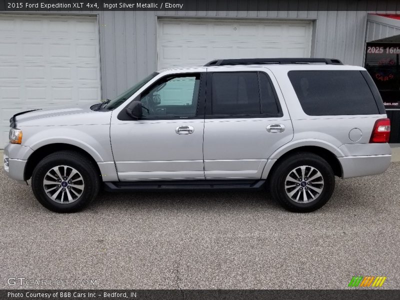 Ingot Silver Metallic / Ebony 2015 Ford Expedition XLT 4x4
