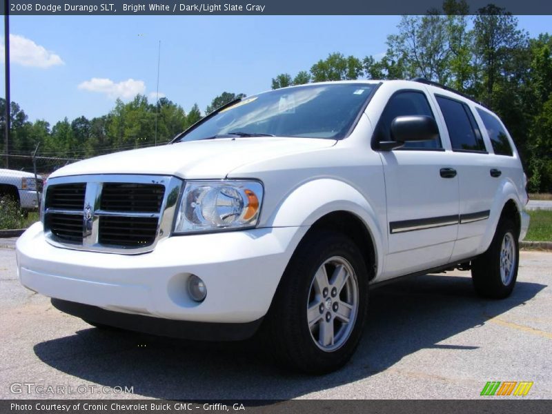 Bright White / Dark/Light Slate Gray 2008 Dodge Durango SLT