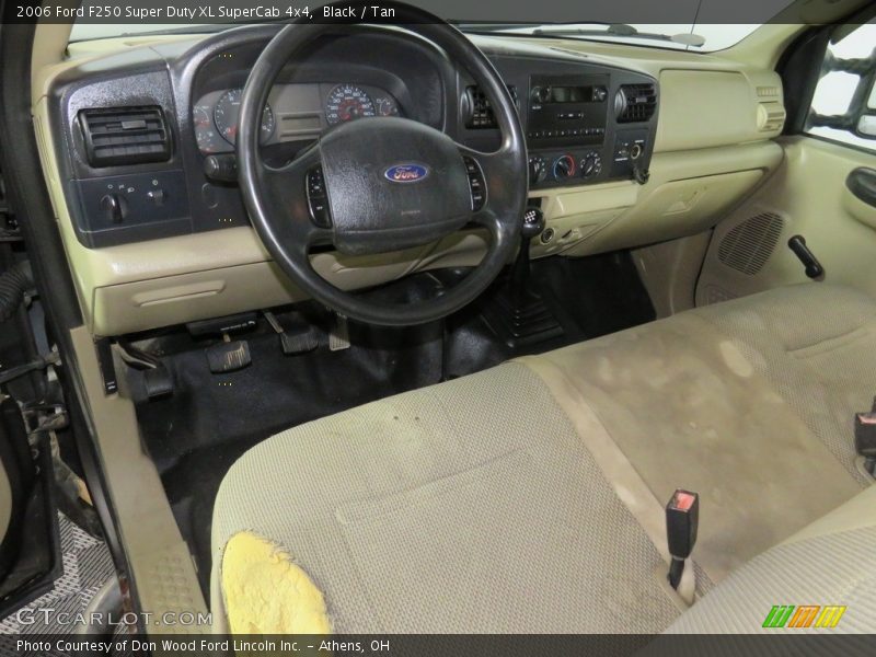 Black / Tan 2006 Ford F250 Super Duty XL SuperCab 4x4